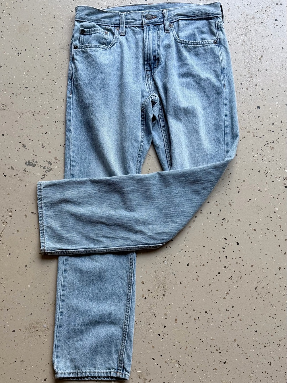 Old Navy Light Wash Blue Jeans 30x30 Straight